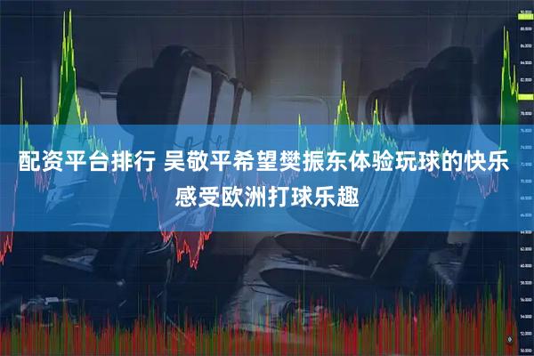 配资平台排行 吴敬平希望樊振东体验玩球的快乐 感受欧洲打球乐趣