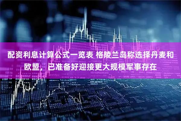 配资利息计算公式一览表 格陵兰岛称选择丹麦和欧盟，已准备好迎接更大规模军事存在